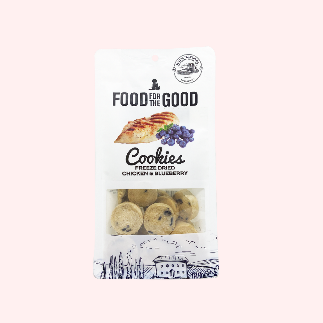 Freeze Dried Chicken & Blueberry Cookies Cat & Dog Treats