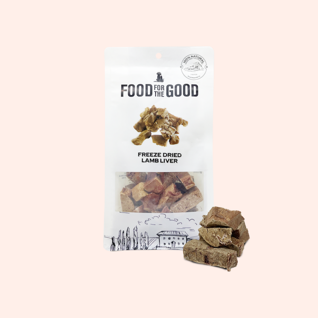Food For The Good Freeze Dried Lamb Liver Cat & Dog Treats